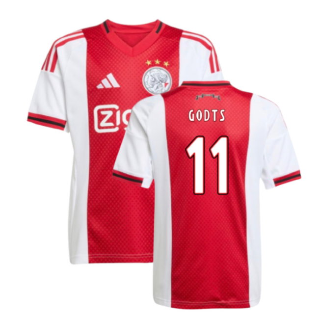 2025-2026 Ajax Home Shirt (Kids) (Godts 11)-SoccerKits Hub | Buy Soccer Jerseys Online